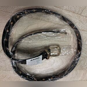 Black and Gold Dot Women's Belt